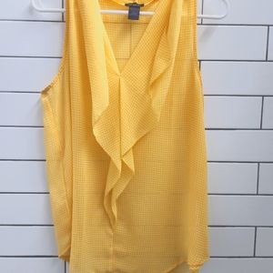 Ann Taylor sheer sleeveless blouse, Medium